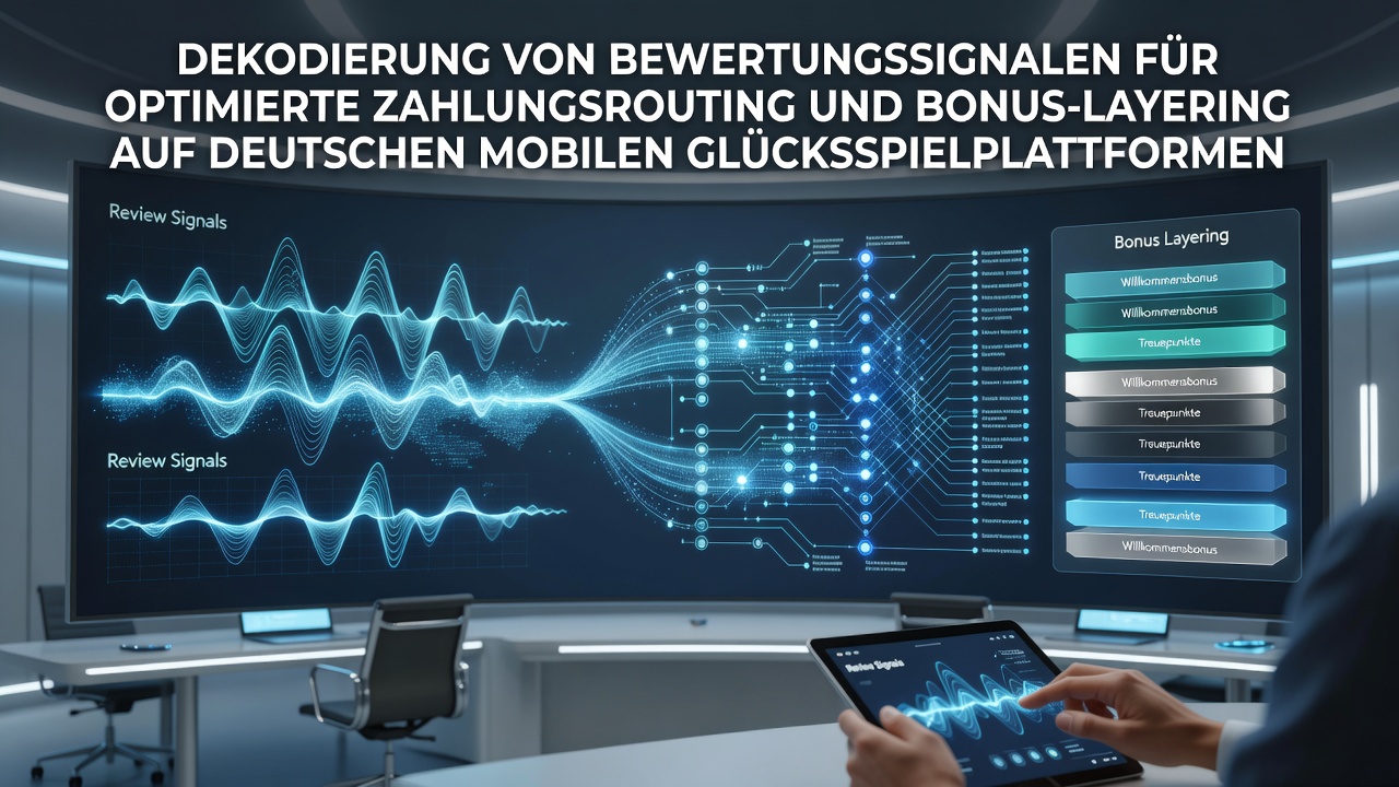 Analyse von Bewertungssignalen für Zahlungsrouting in deutschen mobilen Casinos
