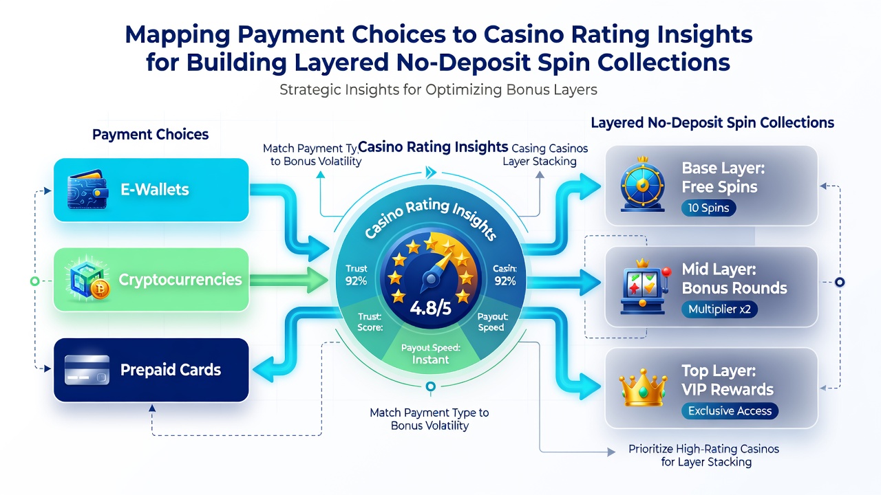 Beispielhafte Darstellung von gestaffelten No-Deposit-Spin-Sammlungen in mobilen Casinos