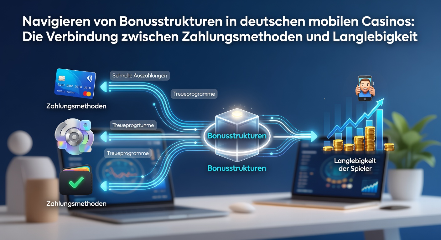 Illustration von langfristigen Belohnungsstrategien und mobilen Zahlungsoptionen in deutschen Casinos