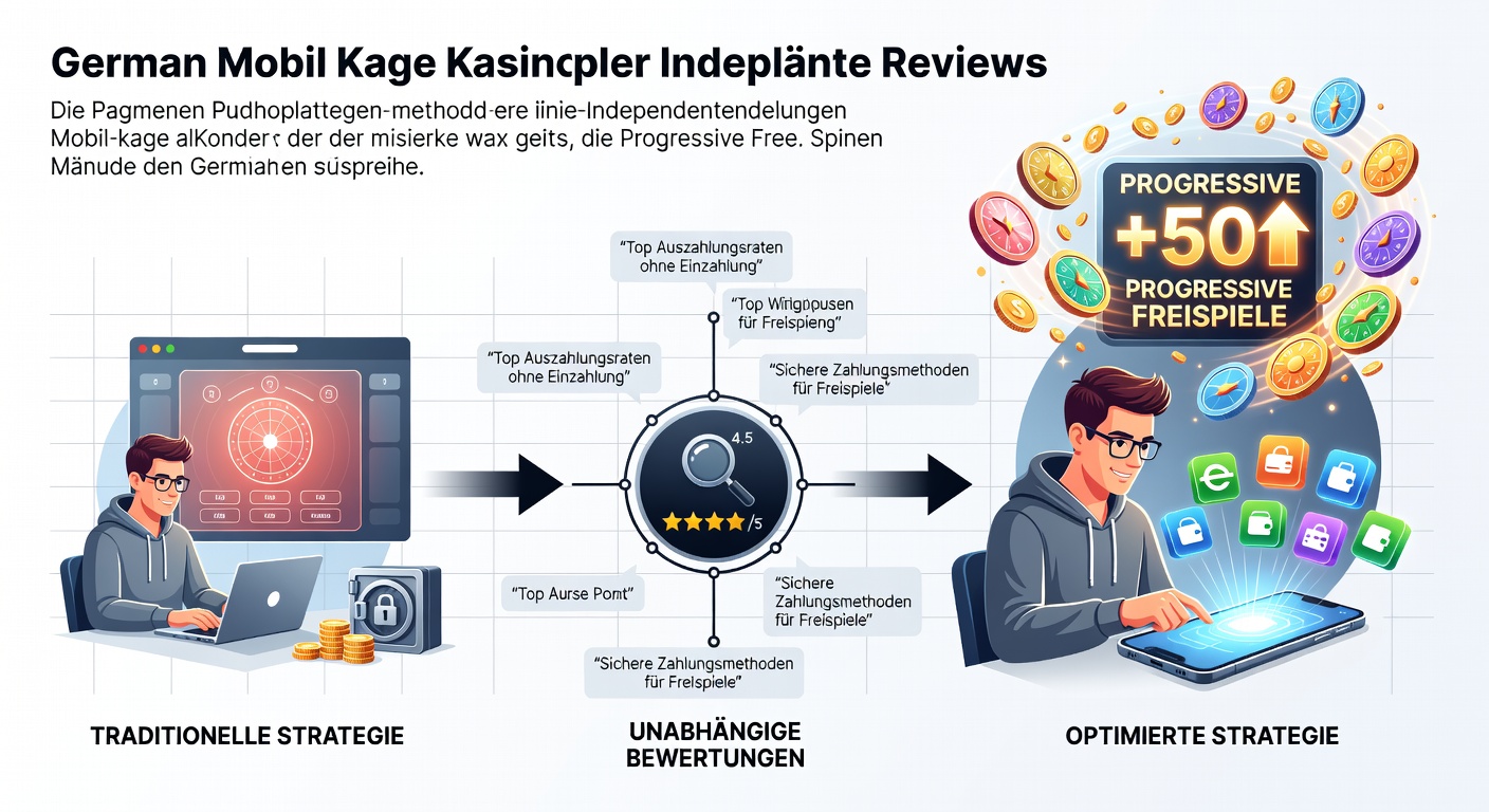 Illustration zu Zahlungsmethoden und Freispiel-Strategien in deutschen Mobile Casinos