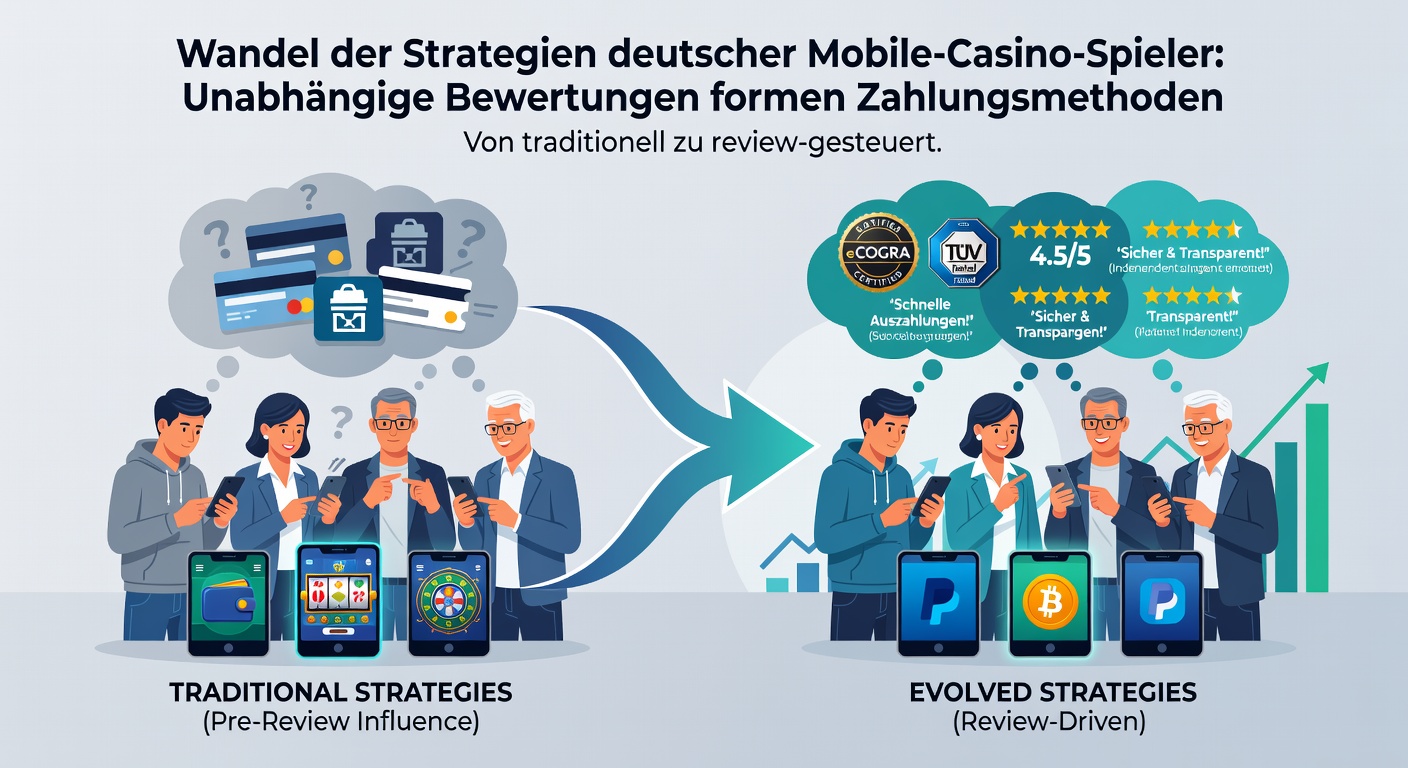 Grafik zu Mobile-Casino Trends und Zahlungsoptionen in Deutschland