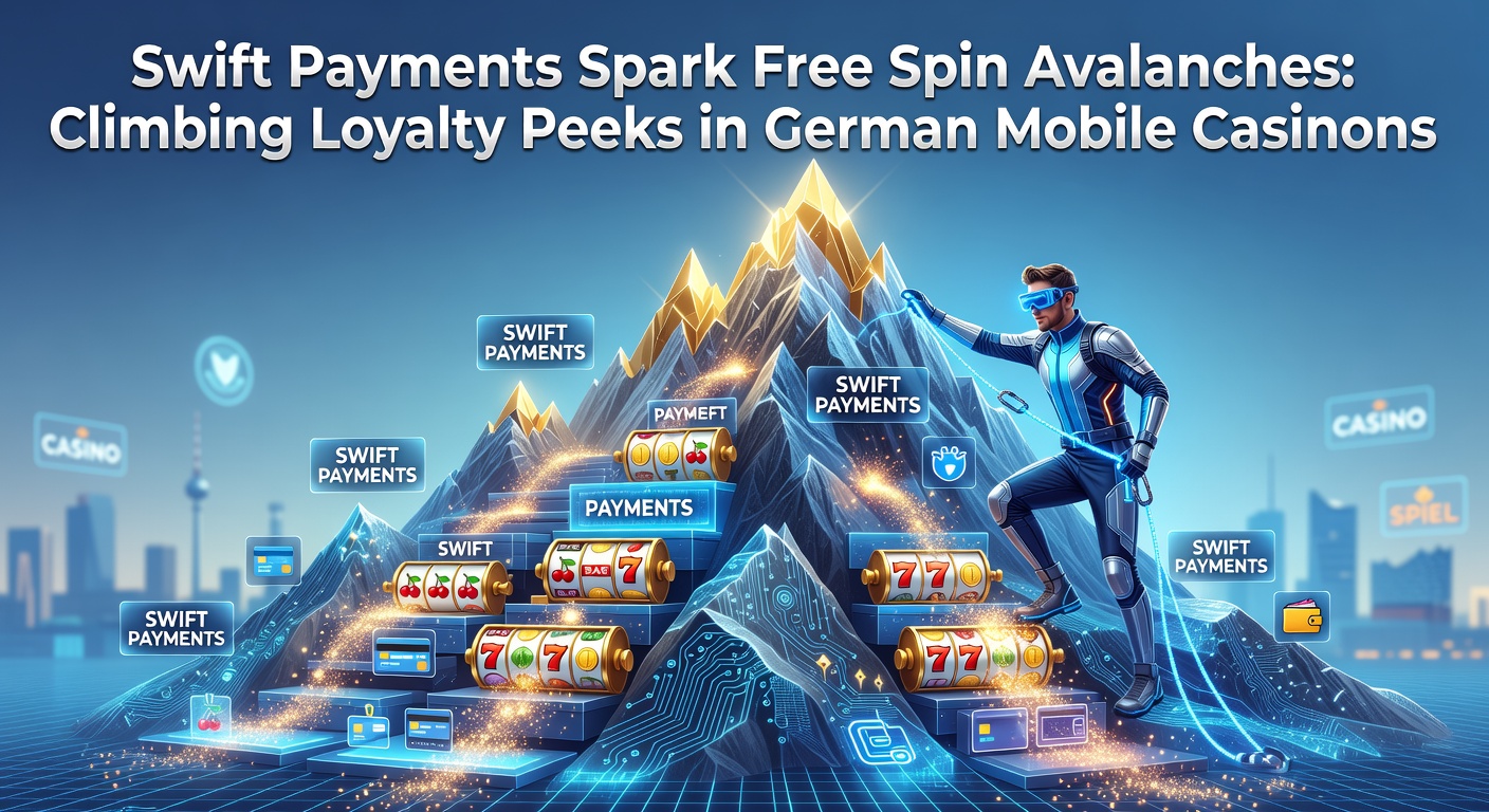 Smartphone mit Casino-App und Symbolen für schnelle Zahlungen und explodierende Freispiele in einem Loyalty-Programm