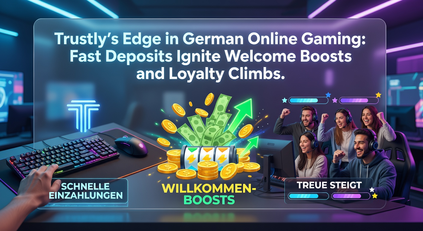 Darstellung von Loyalty-Stufenleiter mit Trustly-Einzahlungen, die Aufstiege beschleunigen, inklusive Bonus-Icons und deutschen Banklogos
